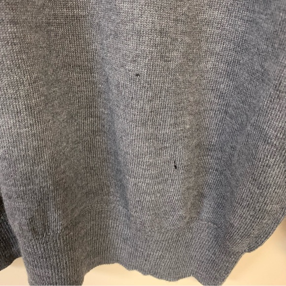 JOS A BANK Merino Wool Sweater Mens XL Signature Collection V Neck Gray Pullover - Picture 11 of 13